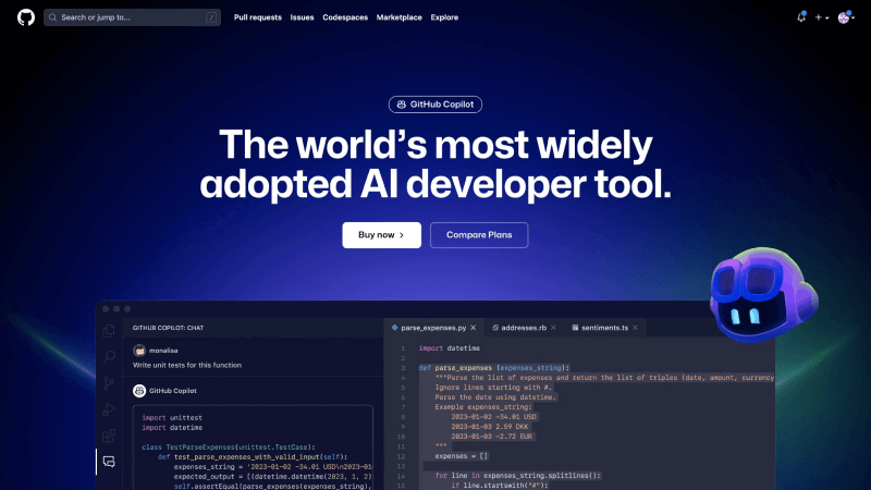 GitHub Copilot 截图