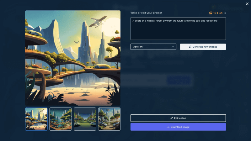 Freepik AI Image Generator 截图
